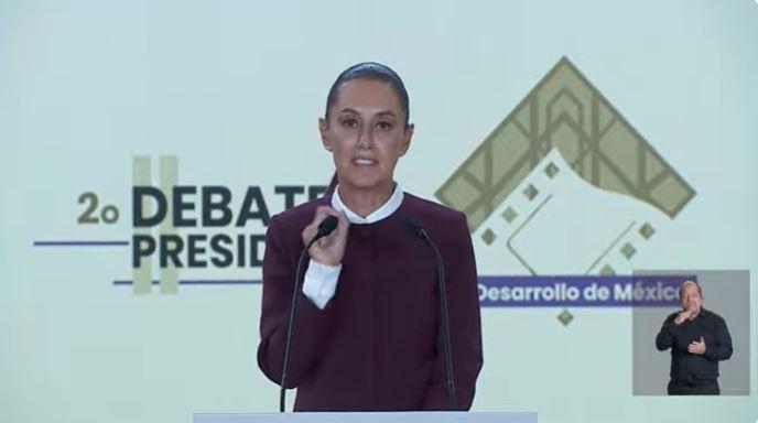 Segundo debate presidencial: Claudia exhibe a Xóchilt por asignación de contratos