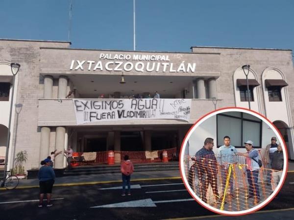De nuevo, toman palacio municipal de Ixtac; piden salida del director de Obras Públicas