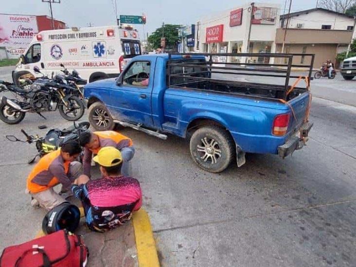 Accidente de moto en Martínez de la Torre deja un menor lesionado
