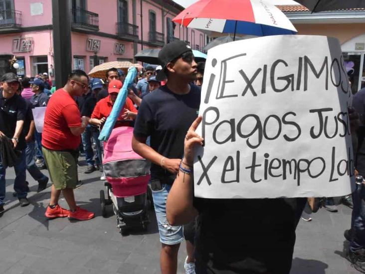 Protestan exempleados de International Paper, fábrica incendiada en Ixtaczoquitlán