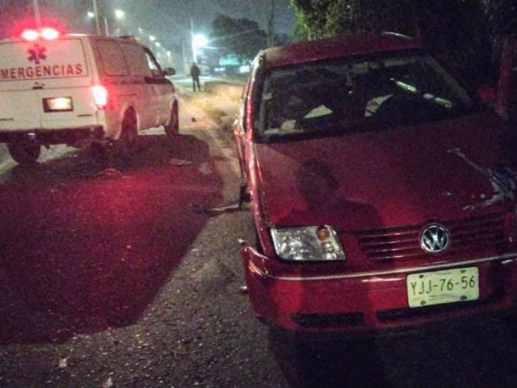 Choque de autos en bulevar Banderilla deja daños materiales