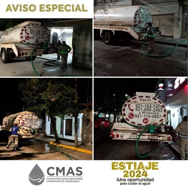 CMAS hace importante anuncio sobre el operativo de pipas en Coatzacoalcos
