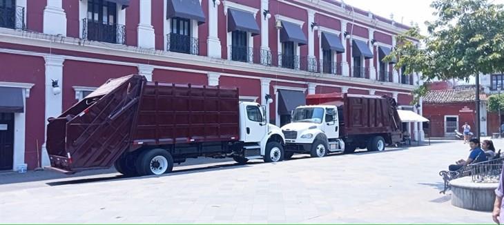 Adquieren dos compactadoras para recolección de basura en Misantla