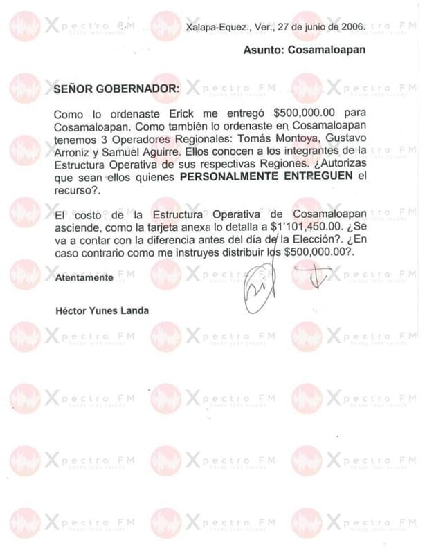 Exhibe Gómez Cazarín pagos millonarios a Pepe y Héctor Yunes para financiar campañas