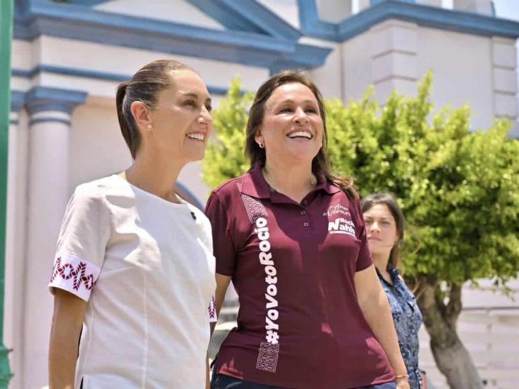 En gira, Rocío Nahle y Claudia Sheinbaum comparten agenda en Veracruz