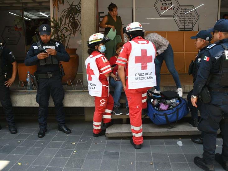 Mujer sufre golpe de calor en pleno centro de Xalapa