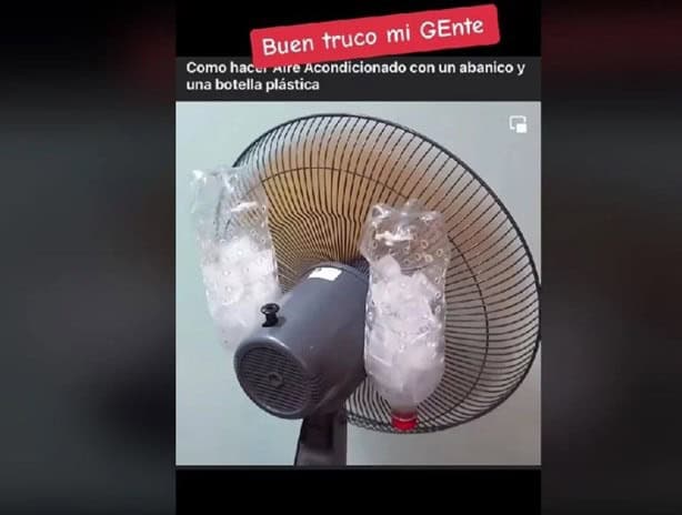 Este es el truco de TikTok para que el aire de tu ventilador salga más frío