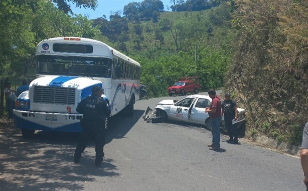 Accidente en Cerro Verde, Misantla, deja un conductor lesionado