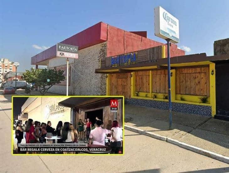Bar de Coatzacoalcos se hace noticia nacional por ofrecer cerveza gratis si aumentaba el calor