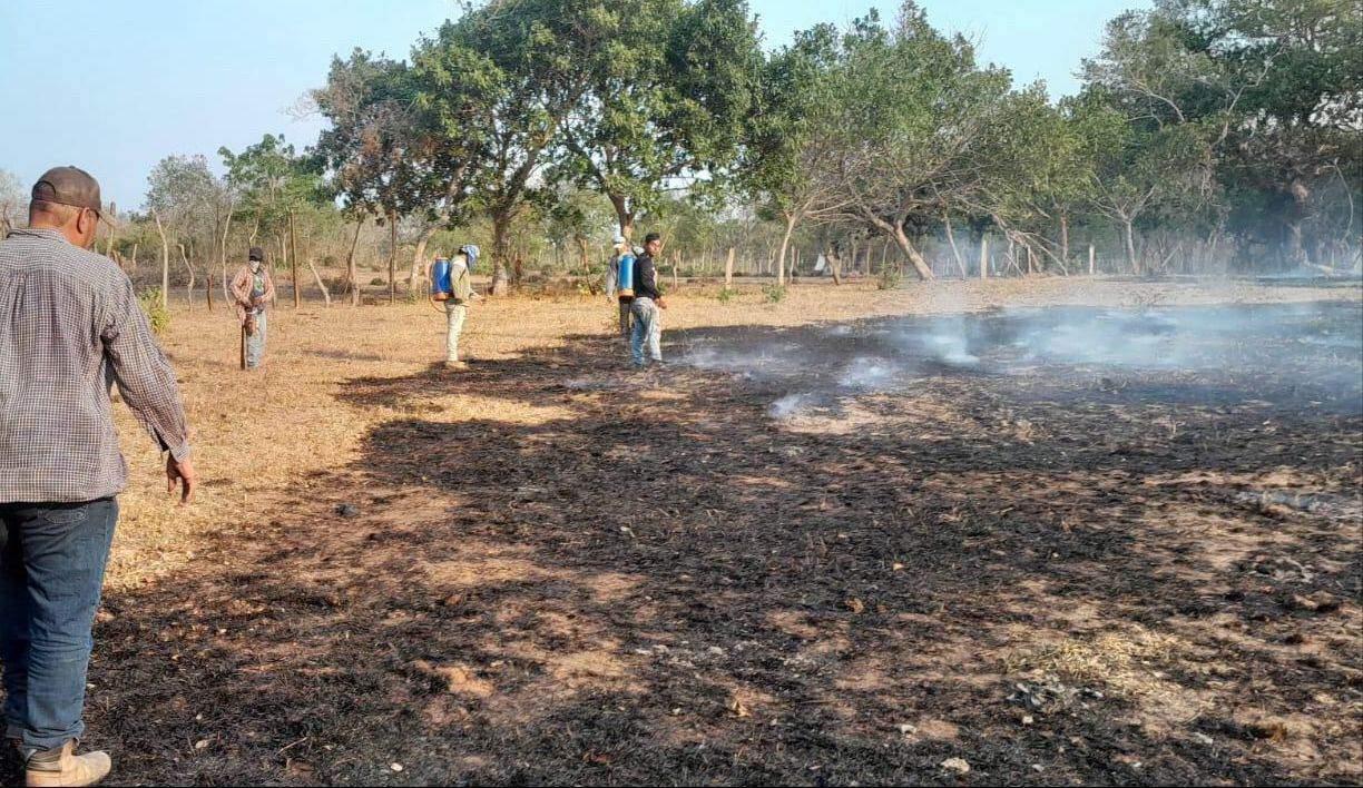 Incendio acaba con cientos de hectáreas de pasto seco en Villa Juanita | VIDEO