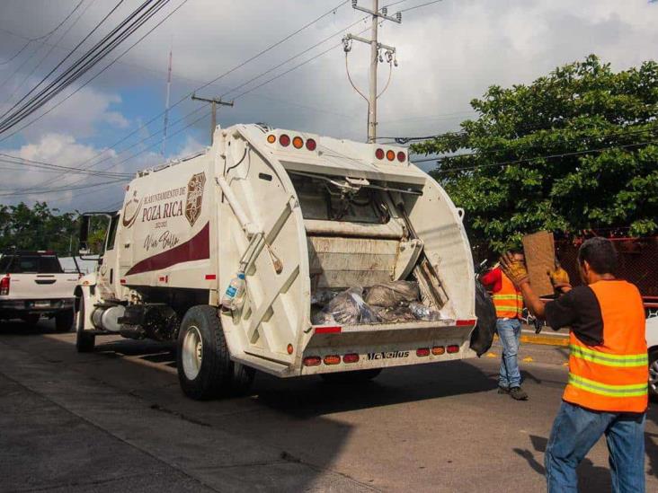 Por calor, modifican horario de recolección de basura en Poza Rica