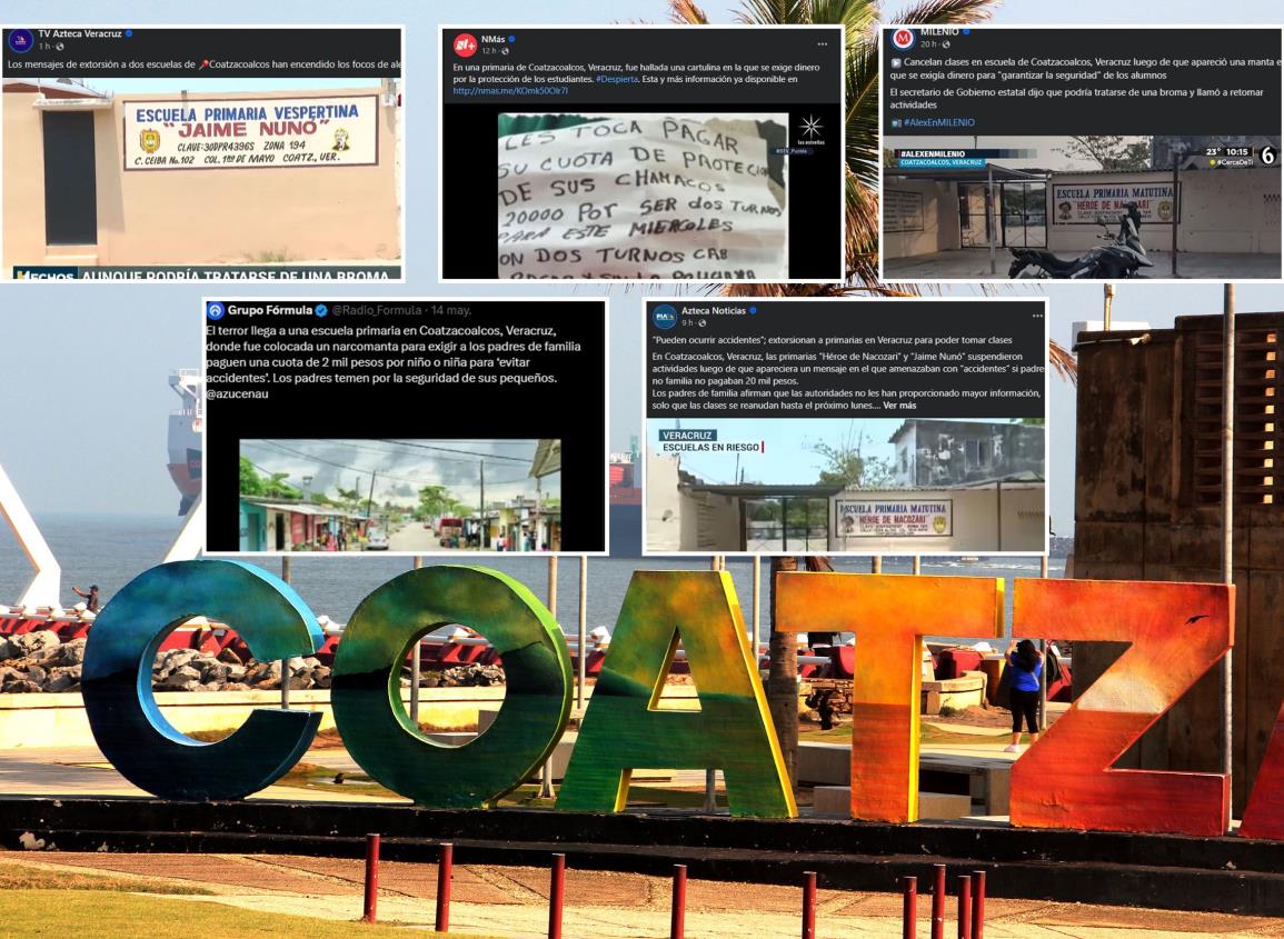 Por cobro de piso en escuela, Coatzacoalcos vuelve a ser noticia nacional