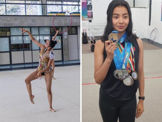¡Talento xalapeño!, la gimnasta Kimberly Salazar gana medalla de plata en mundial de Portugal 