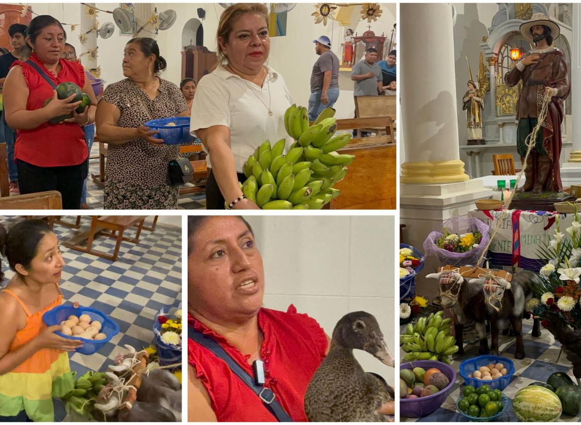¡Basta de tanto calor! con estas ofrendas suplican lluvias para el sur de Veracruz | VIDEO