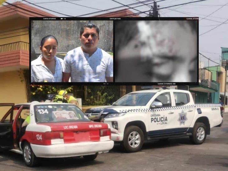 Culpan a padre de menor lesionado del choque de patrulla y taxi en Orizaba