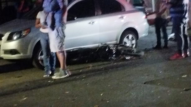 Tres lesionados tras choque en avenida Lucio Blanco de Xalapa