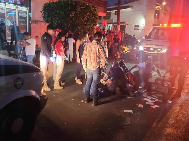 Tres lesionados tras choque en avenida Lucio Blanco de Xalapa