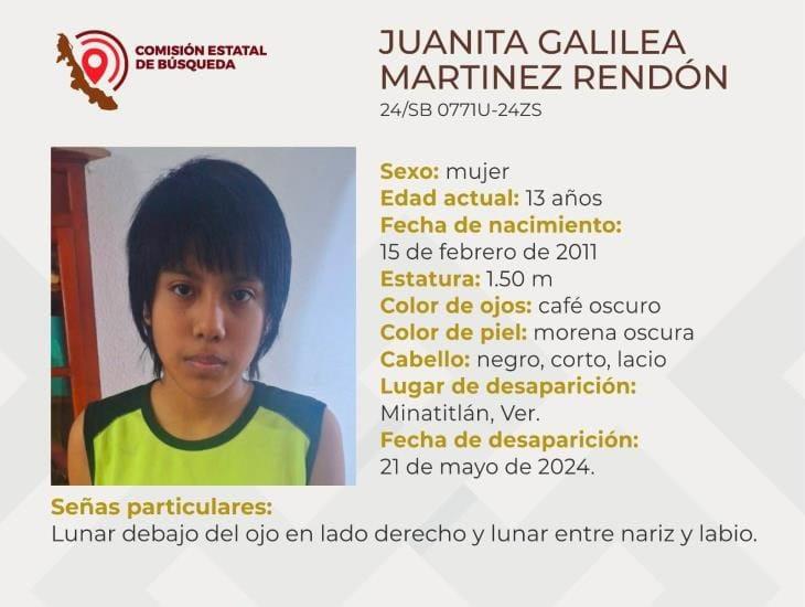 Desaparece menor de 13 años en Minatitlán; familiares temen por su seguridad