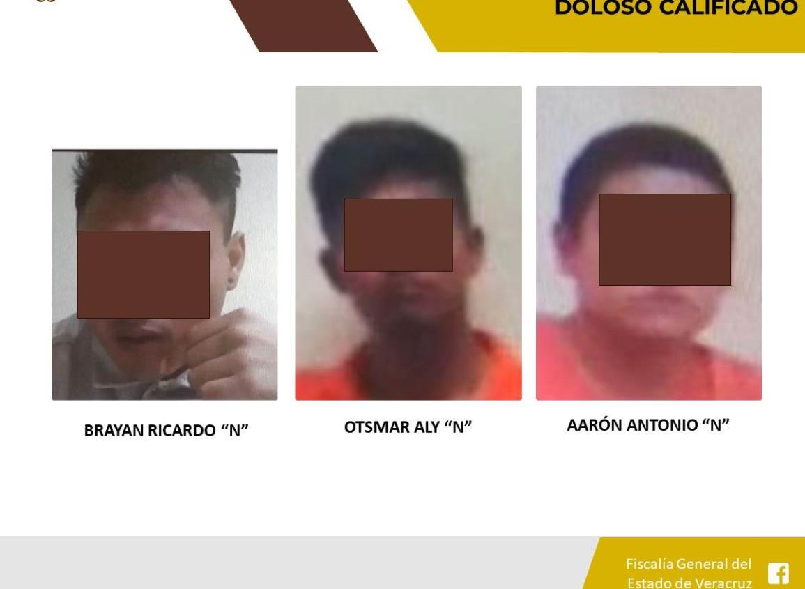 Trío de asesinos son condenados a 45 años de prisión en el sur de Veracruz