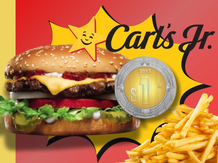 Hamburguesas a $1 Peso de Carls Jr.  ¿Cuándo es?