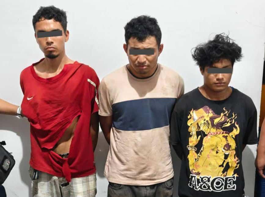 Capturan a presuntos asaltantes en Hueyapan de Ocampo tras robo de automóvil