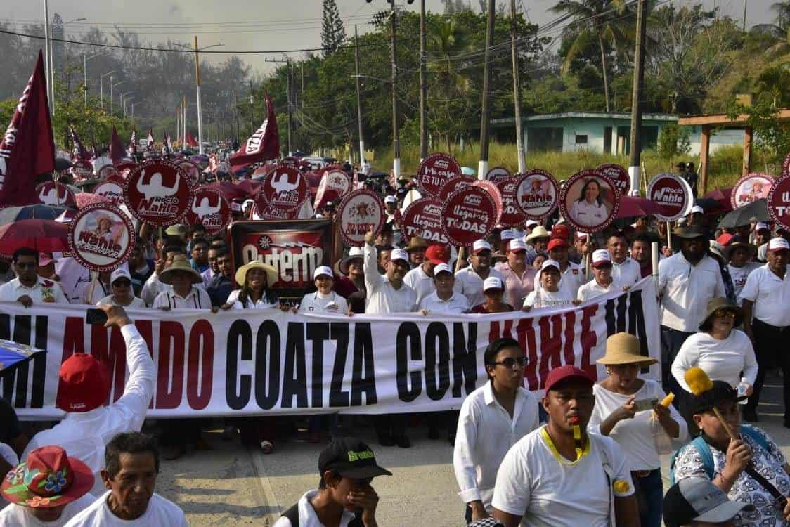 Coatza con Nahle Va; porteños se suman a precierre de candidata de Morena a gubernatura de Veracruz | VIDEO