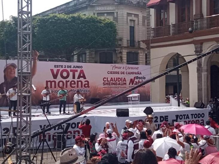 Los Cojolites amenizan el cierre de campaña en Xalapa de Claudia Sheinbaum y Rocío Nahle (+VIDEO)