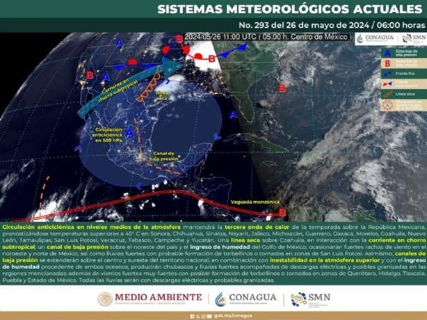 Advierten tornados y tormentas en 8 estados ¿está incluido Veracruz?