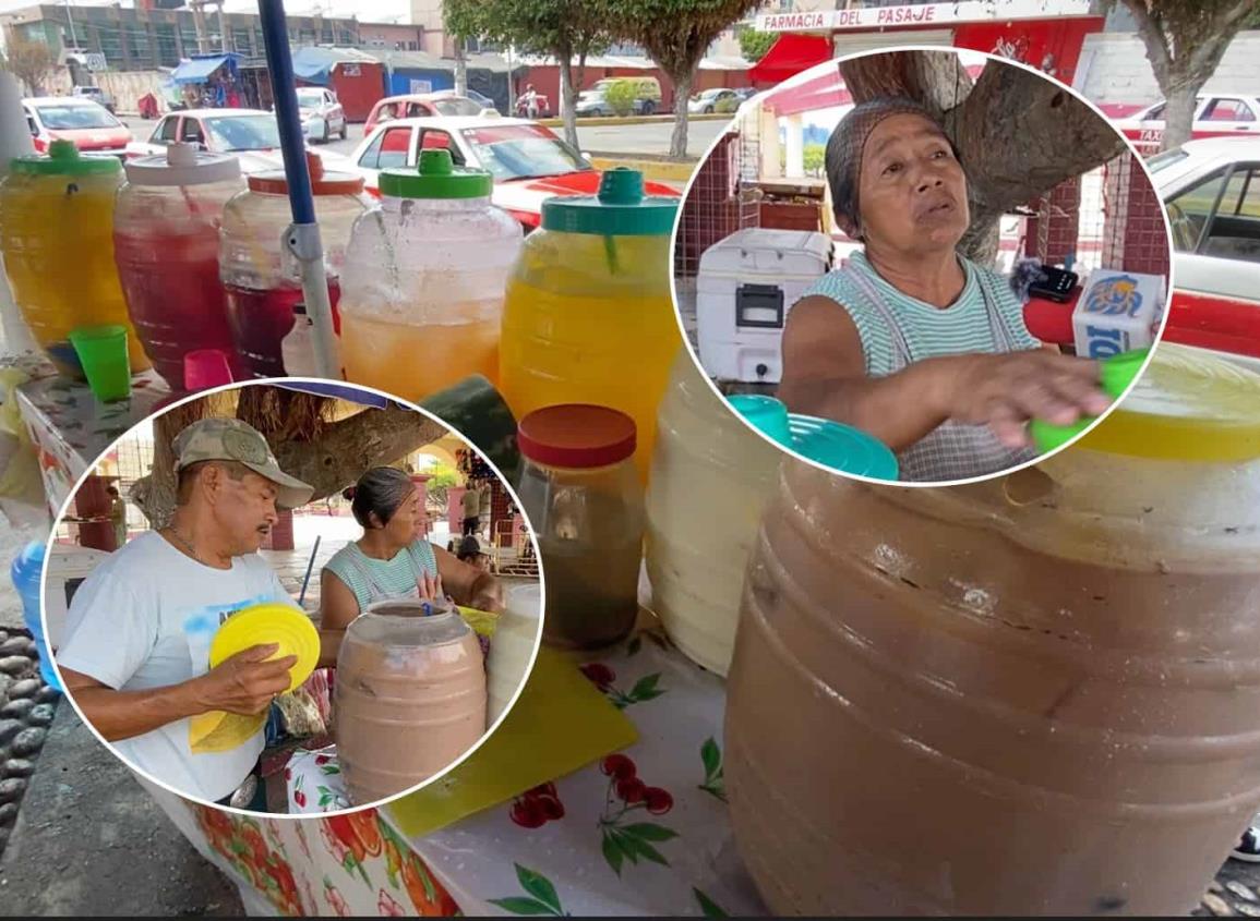 “Aguas frescas El Control”, un oasis en Las Choapas en plena ola de calor | VIDEO