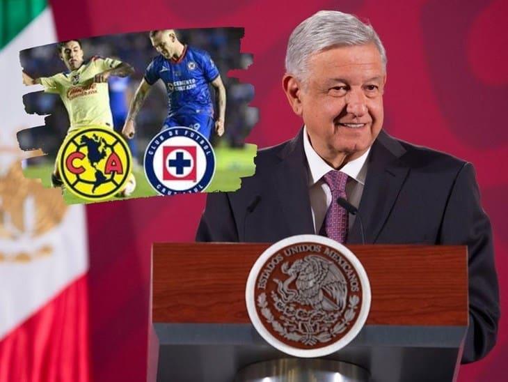 AMLO felicita a jugadores de América y Cruz Azul tras la final del Clausura 2024